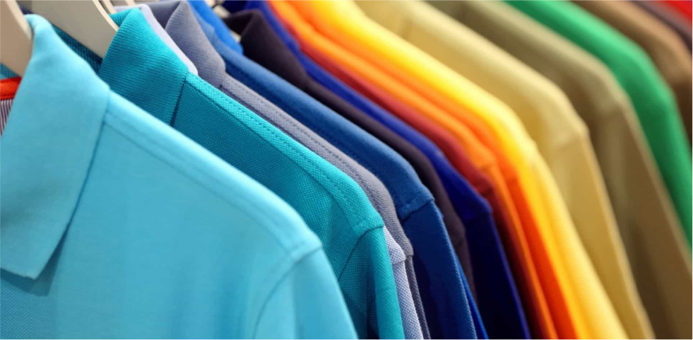 Tipos de gola polo para serigrafia