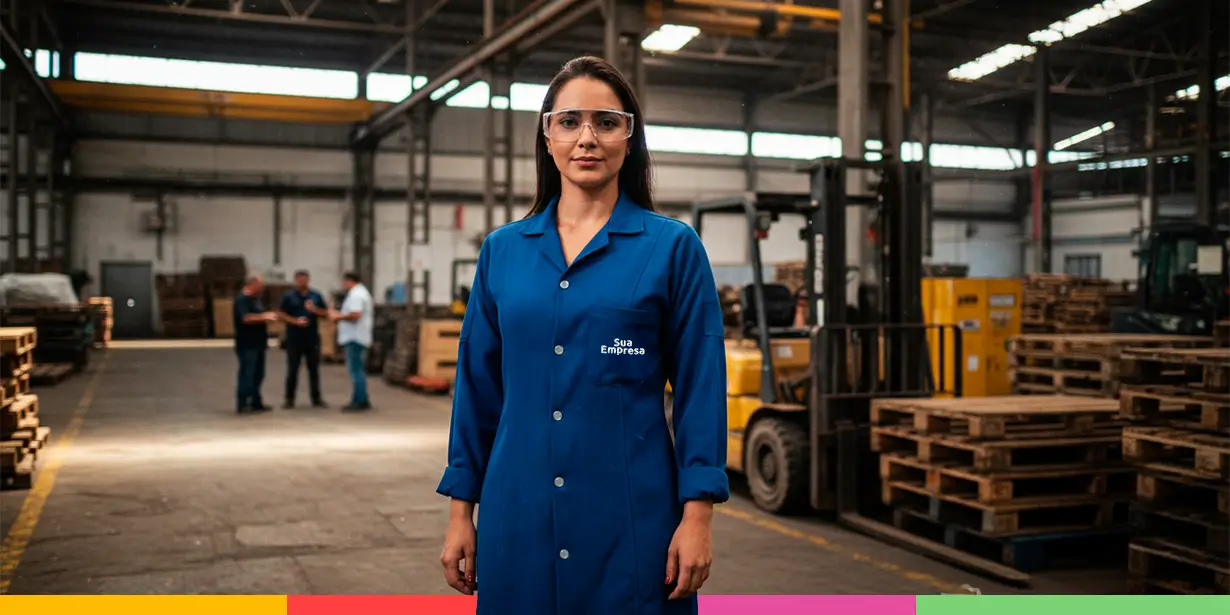 EPIs e uniformes profissionais que combinam segurança, conforto e identidade visual no ambiente de trabalho